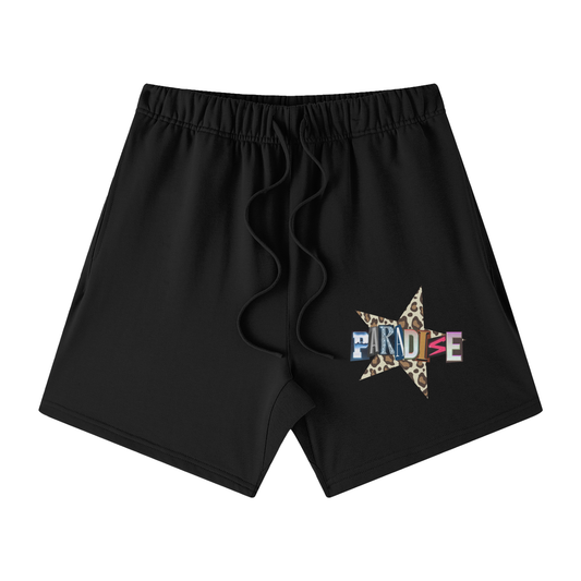 LEOPARD STAR LOOSE SHORTS